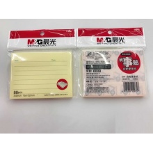 晨光3X4自粘便条纸88页(横线系列)